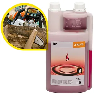 Olej do silników dwusuwowych HP + butelka z dozownikiem, 1l, Stihl