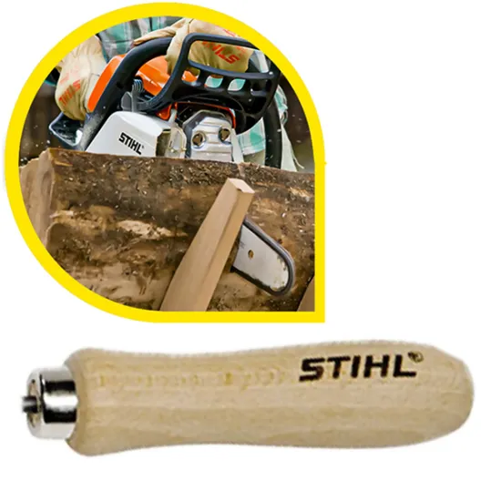 Drewniany uchwyt do pilnika piły, Stihl