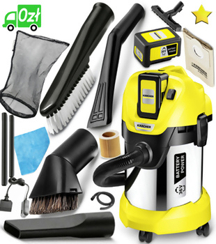 WD 3 Premium Battery Set (36V, 300W, 17L) odkurzacz Karcher MEGA ZESTAW GOLD EDITION+