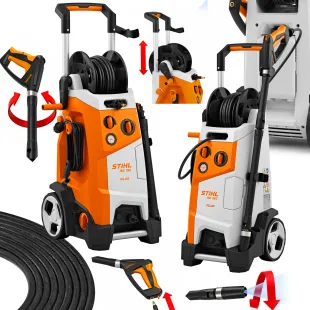 Stihl RE 150 Plus (180bar, 612l/h) silna i wydajna myjka wysokociśnieniowa 
