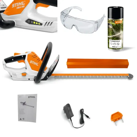 HSA 45 LEKKIE AKUMULATOROWE NOŻYCE DO ŻYWOPŁOTU STIHL ZESTAW PREMIUM