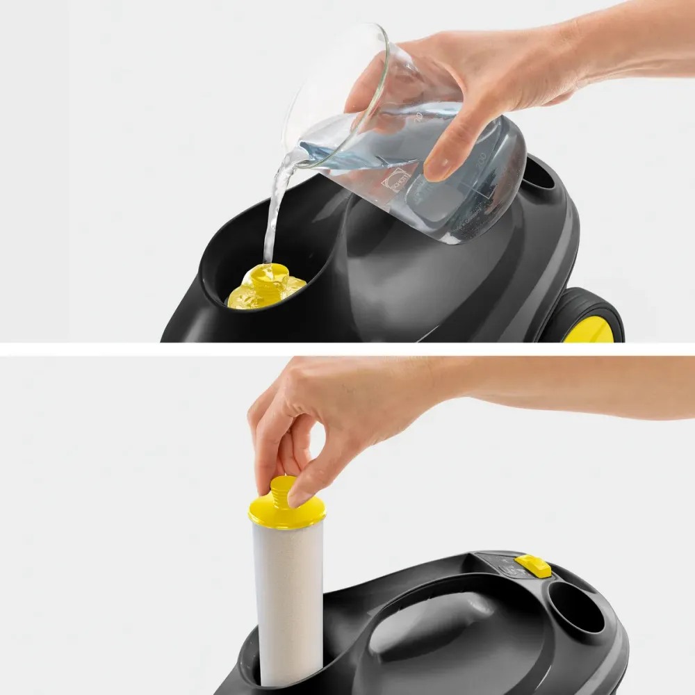 Parownica Karcher SC 3 EasyFix Go!Further – czarna, 1900 W, para non-stop, zabija 99,999% wirusów | sklep