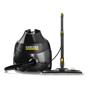 Parownica Karcher SC 3 EasyFix Go!Further – czarna, 1900 W, para non-stop, zabija 99,999% wirusów | sklep