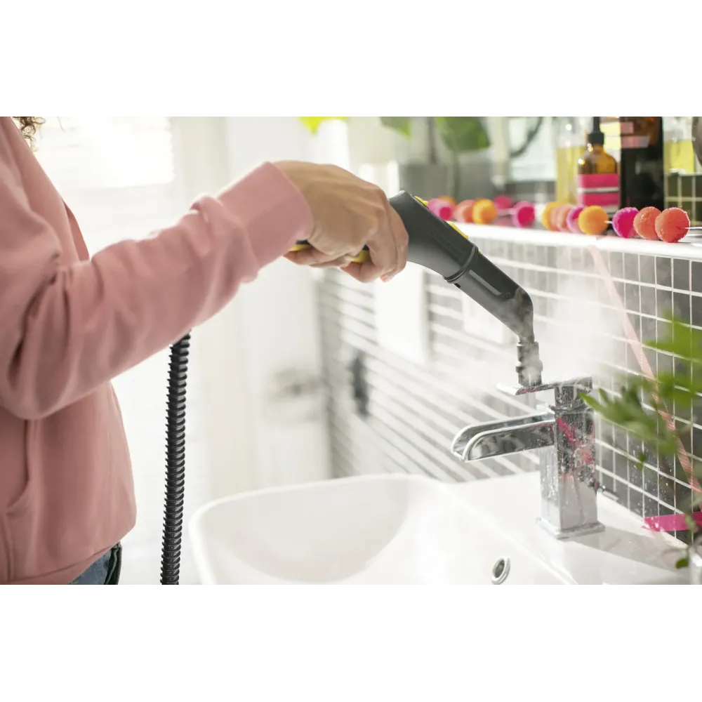 Parownica Karcher SC 3 EasyFix Go!Further – czarna, 1900 W, para non-stop, zabija 99,999% wirusów | sklep