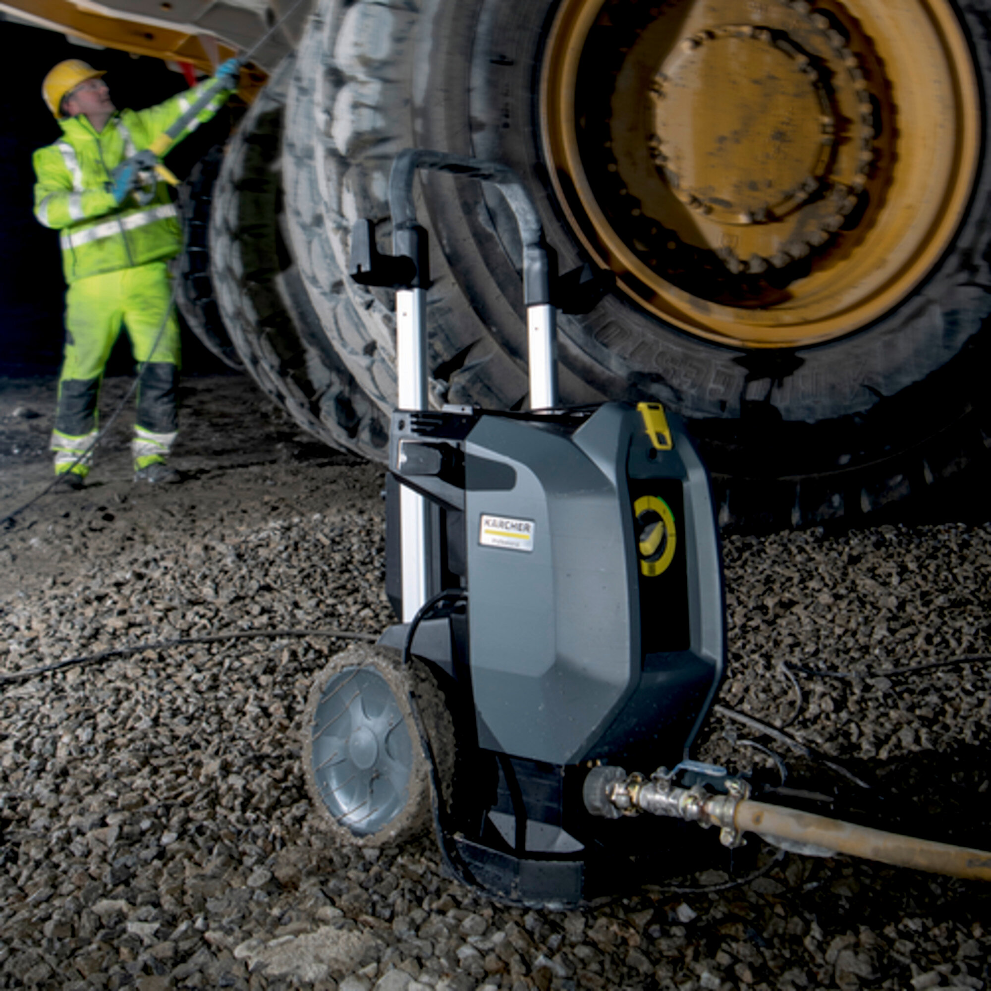 Myjka ciśnieniowa K 7 Power Flex: Uchwyt teleskopowy wykonany z wysokiej jakości aluminium