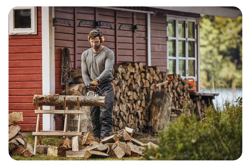 Praca piłą STIHL MS 172